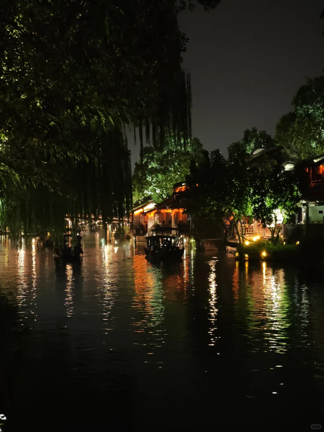 Wooden rowing-boat canal cruise